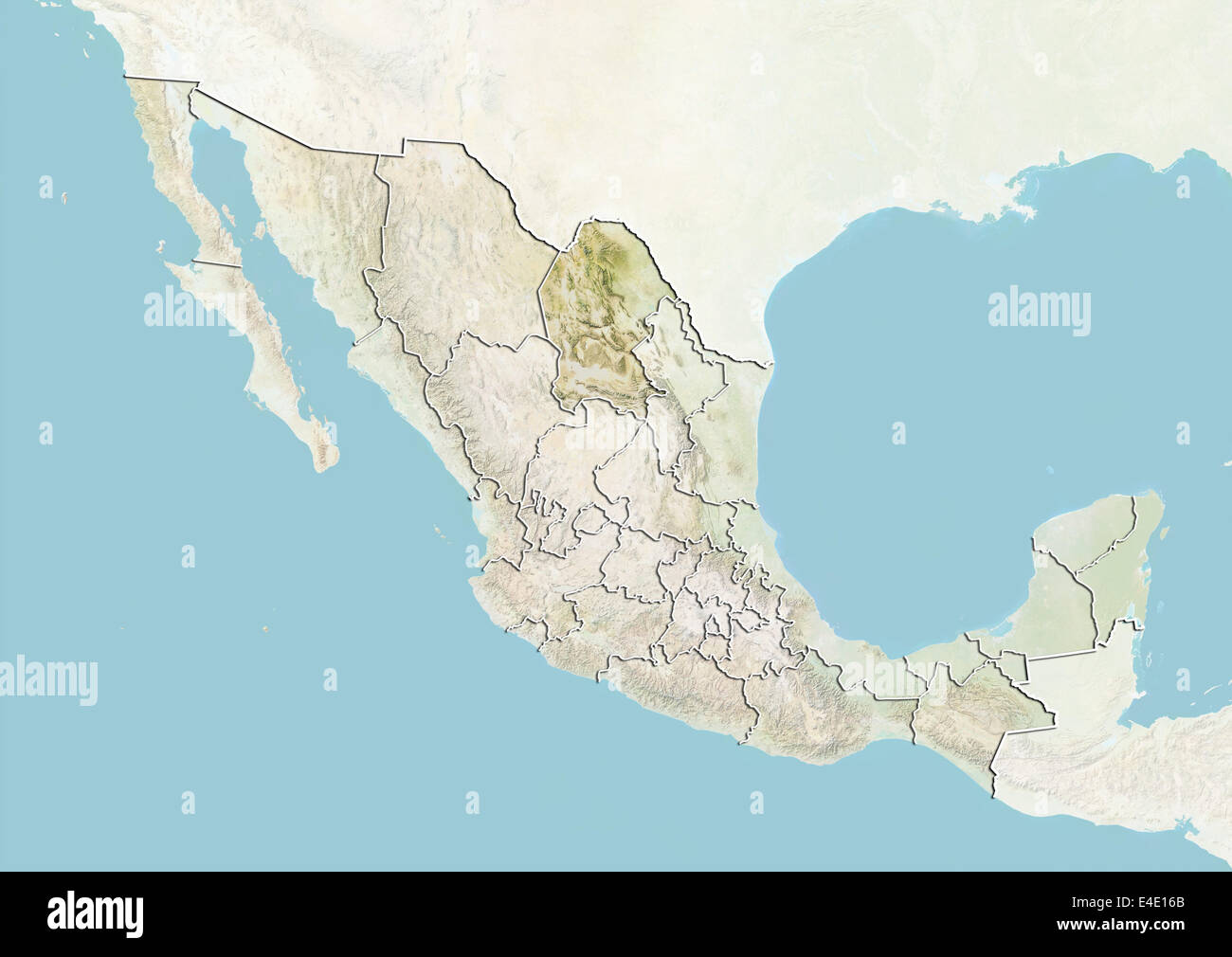 Coahuila Map Fotos E Imágenes De Stock Alamy
