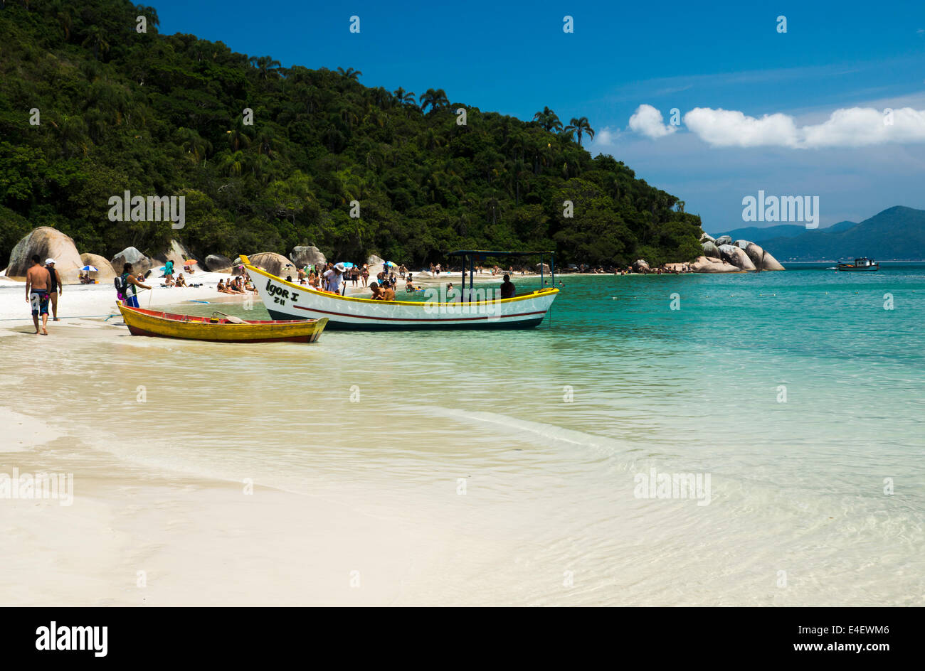 Playa de la isla de Campeche Santa Catarina, Florianópolis, Brasil