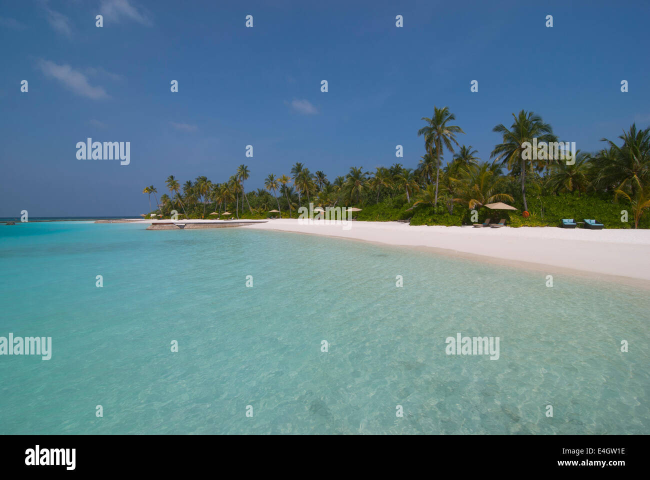 Playa de Maldivas Foto de stock