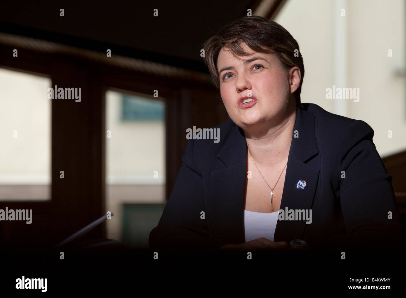 Ruth Davidson, MSP, líder del Partido Unionista y Conservador Escocés. Foto de stock
