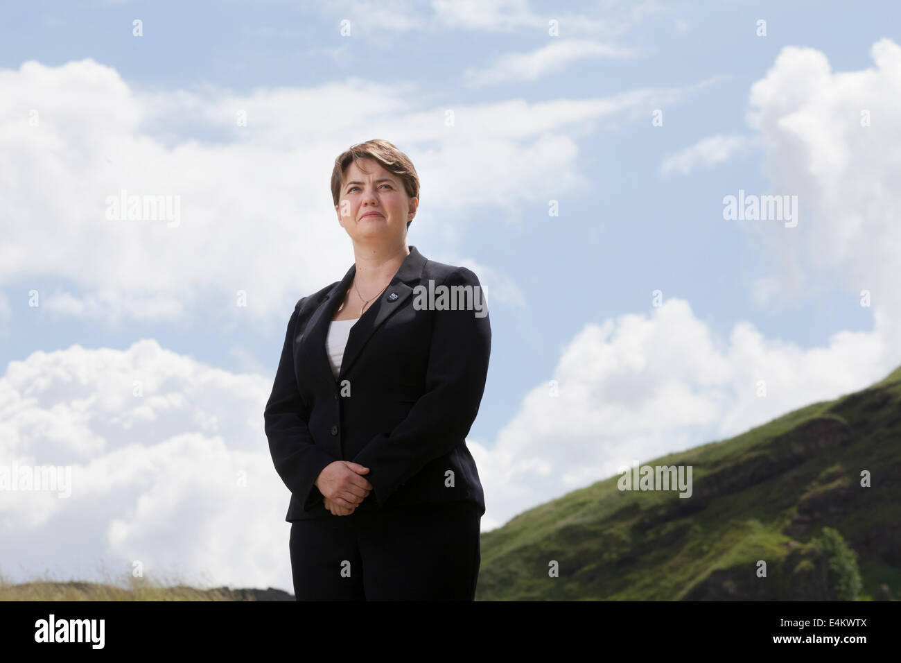 Ruth Davidson, MSP, líder del Partido Unionista y Conservador Escocés. Foto de stock