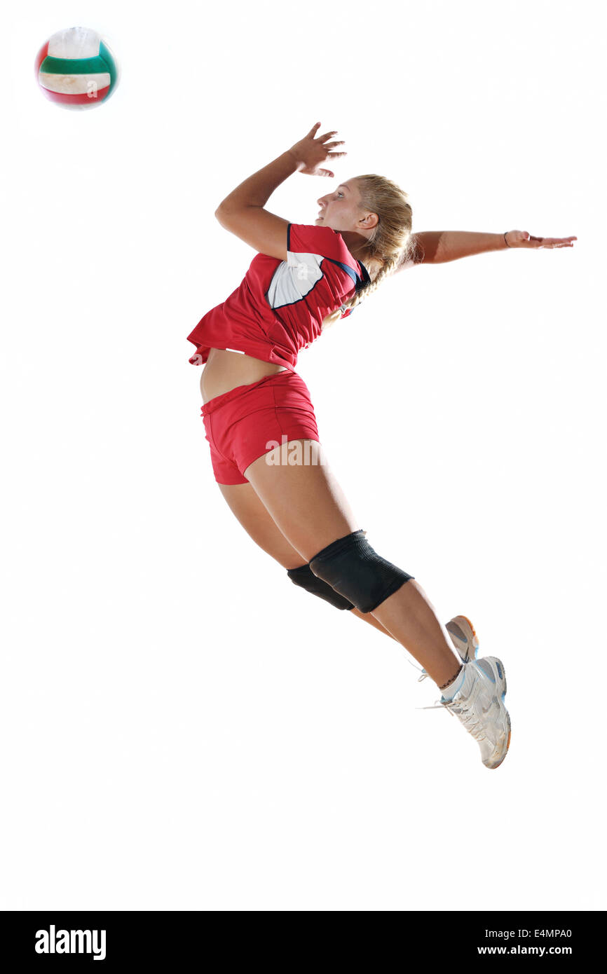 Chicas jugando voley Imágenes recortadas de stock - Alamy