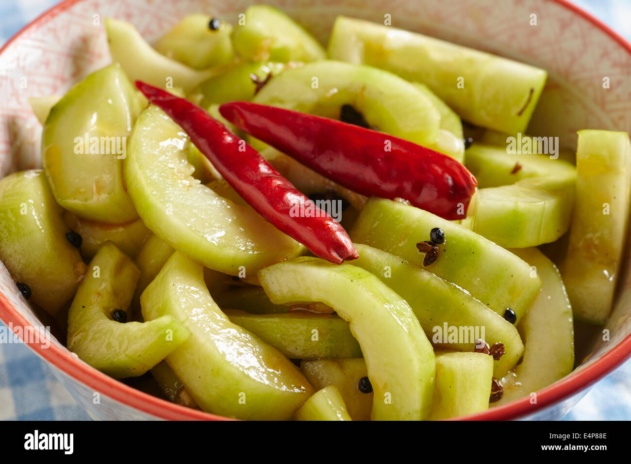 Sichuan ensalada de pepino Foto de stock