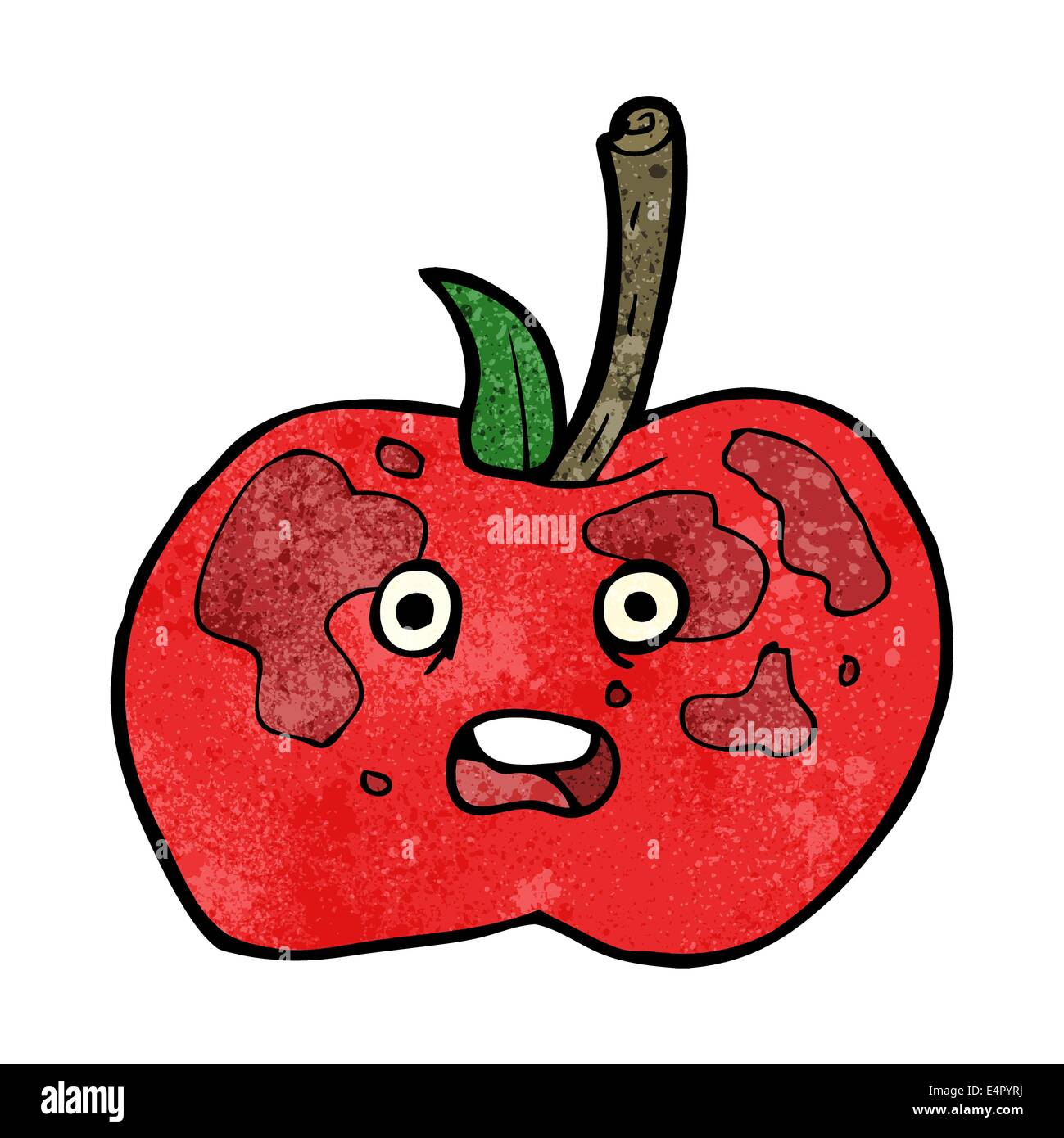 manzana de dibujos animados Imagen Vector de stock - Alamy