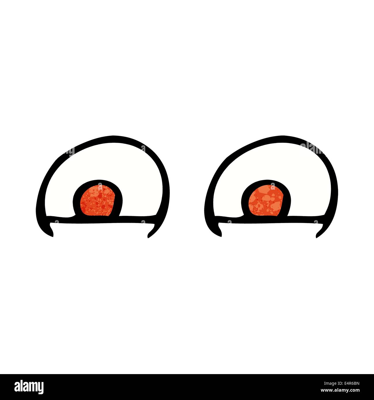Ojos rojos de dibujos animados Imagen Vector de stock - Alamy