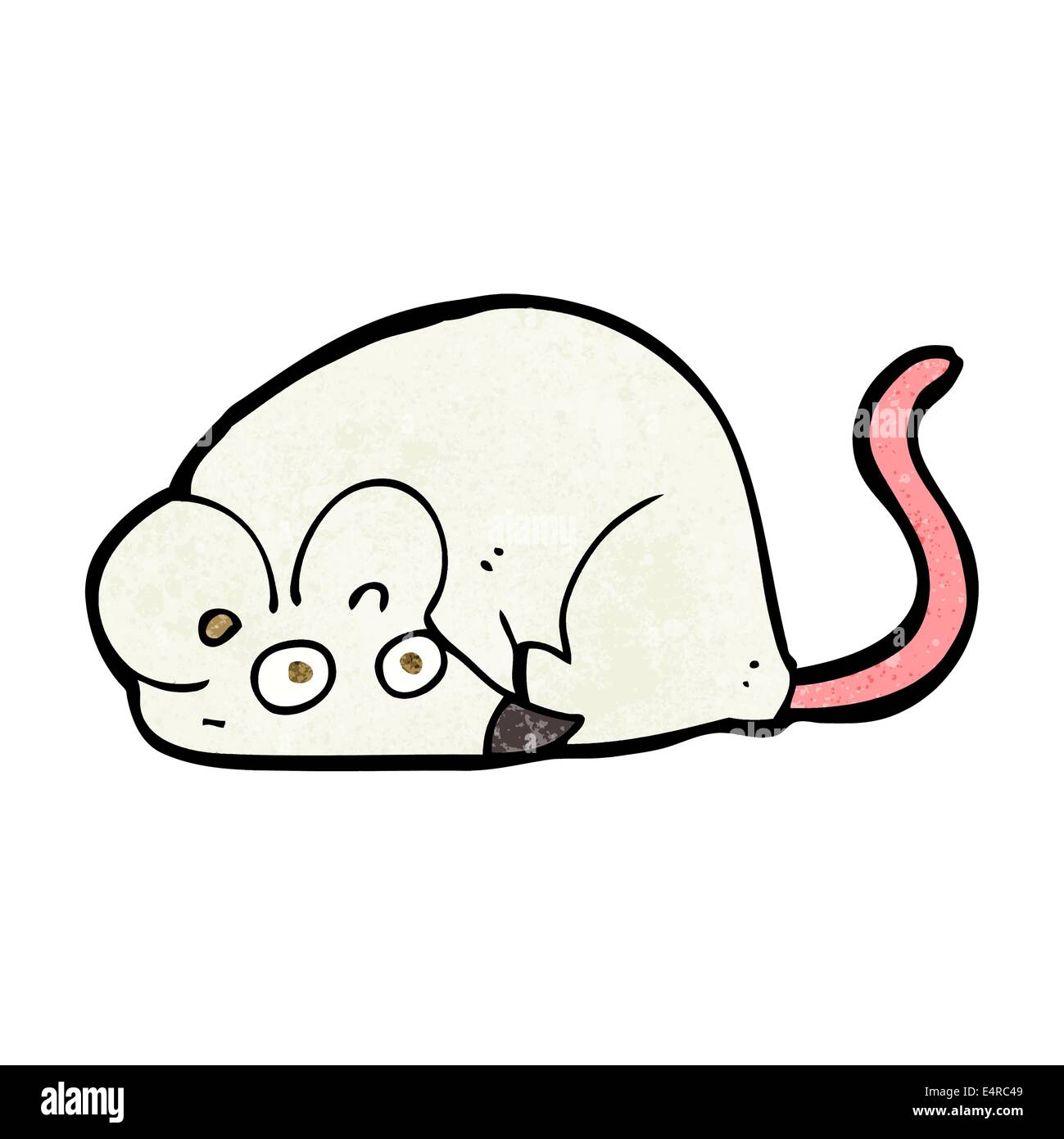 Ratón blanco de dibujos animados Imagen Vector de stock - Alamy