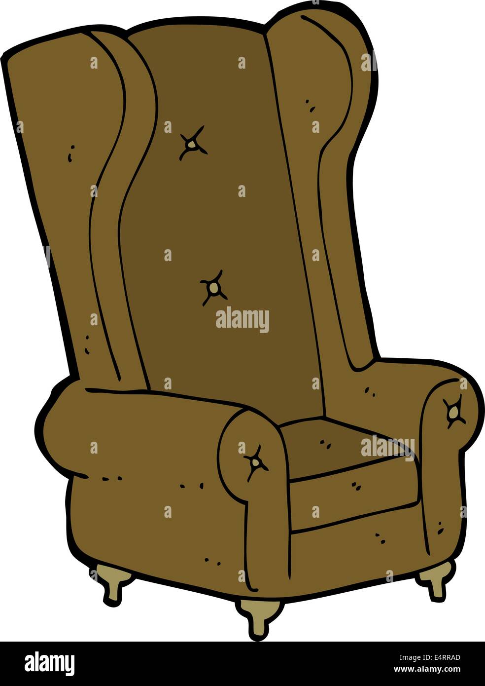 Cartoon Viejo sillón Imagen Vector de stock - Alamy