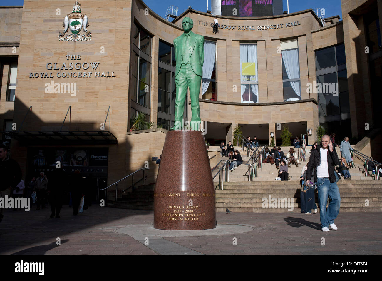 Áreas del centro de la ciudad de Glasgow en verano Foto de stock