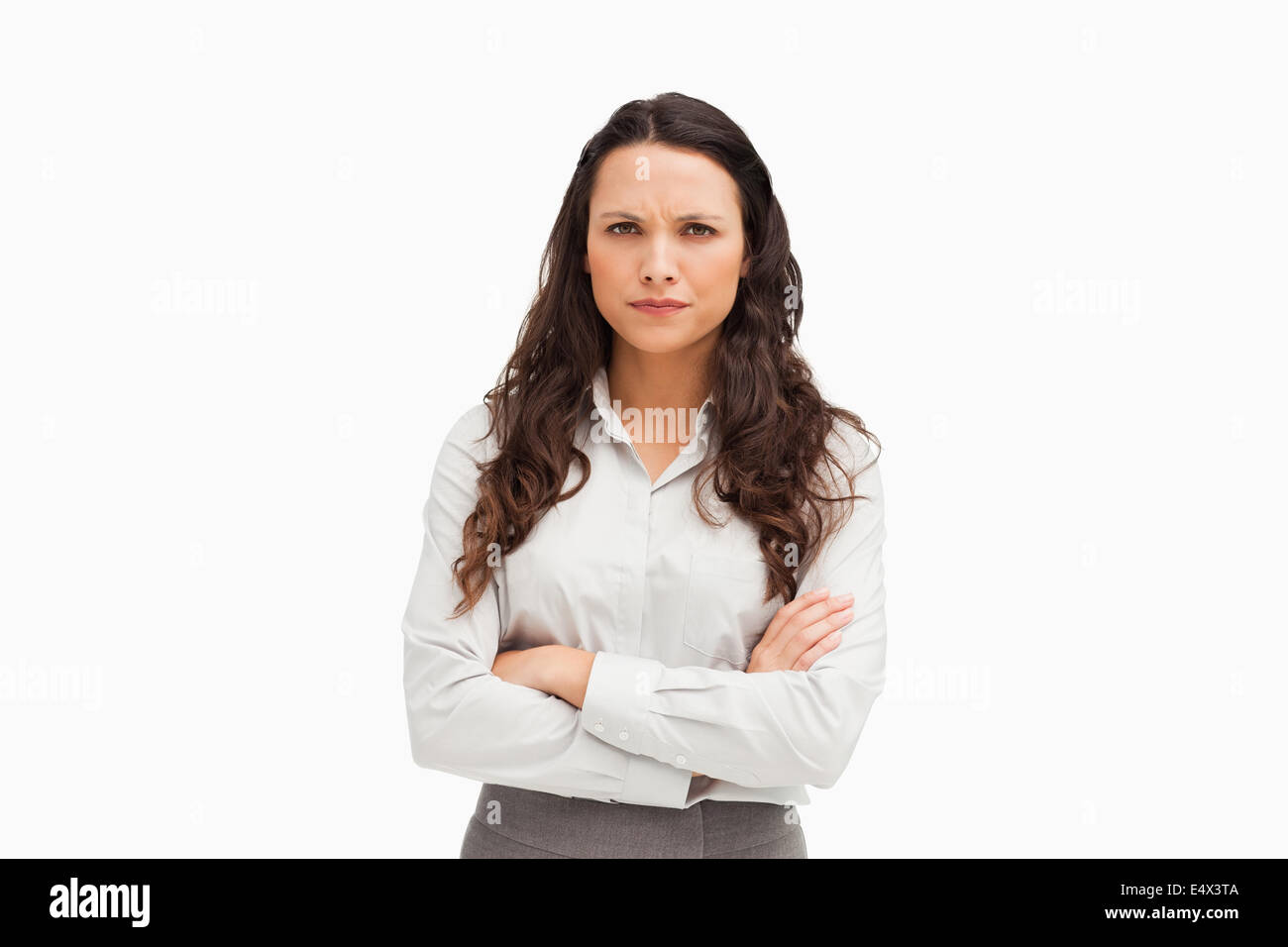 Retrato de una controvertida empleado Fotografía de stock - Alamy
