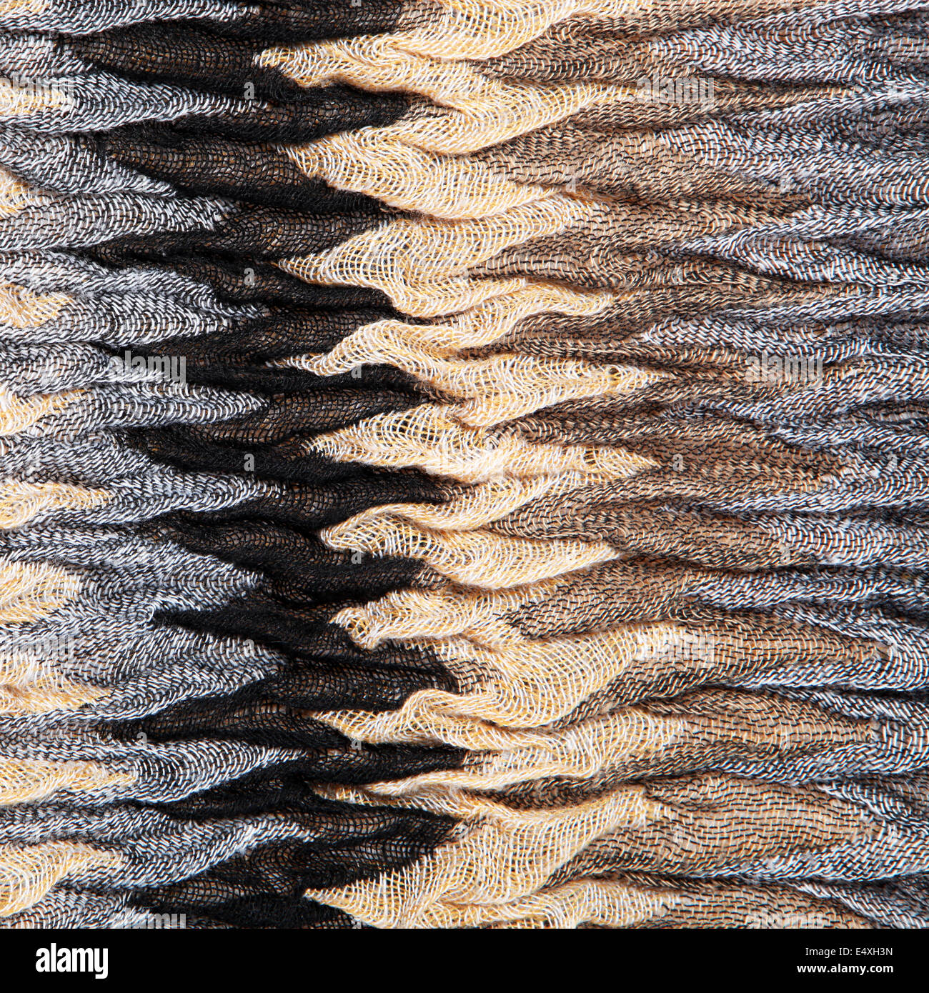 Tejido tejido ruched lujosa textura Foto de stock