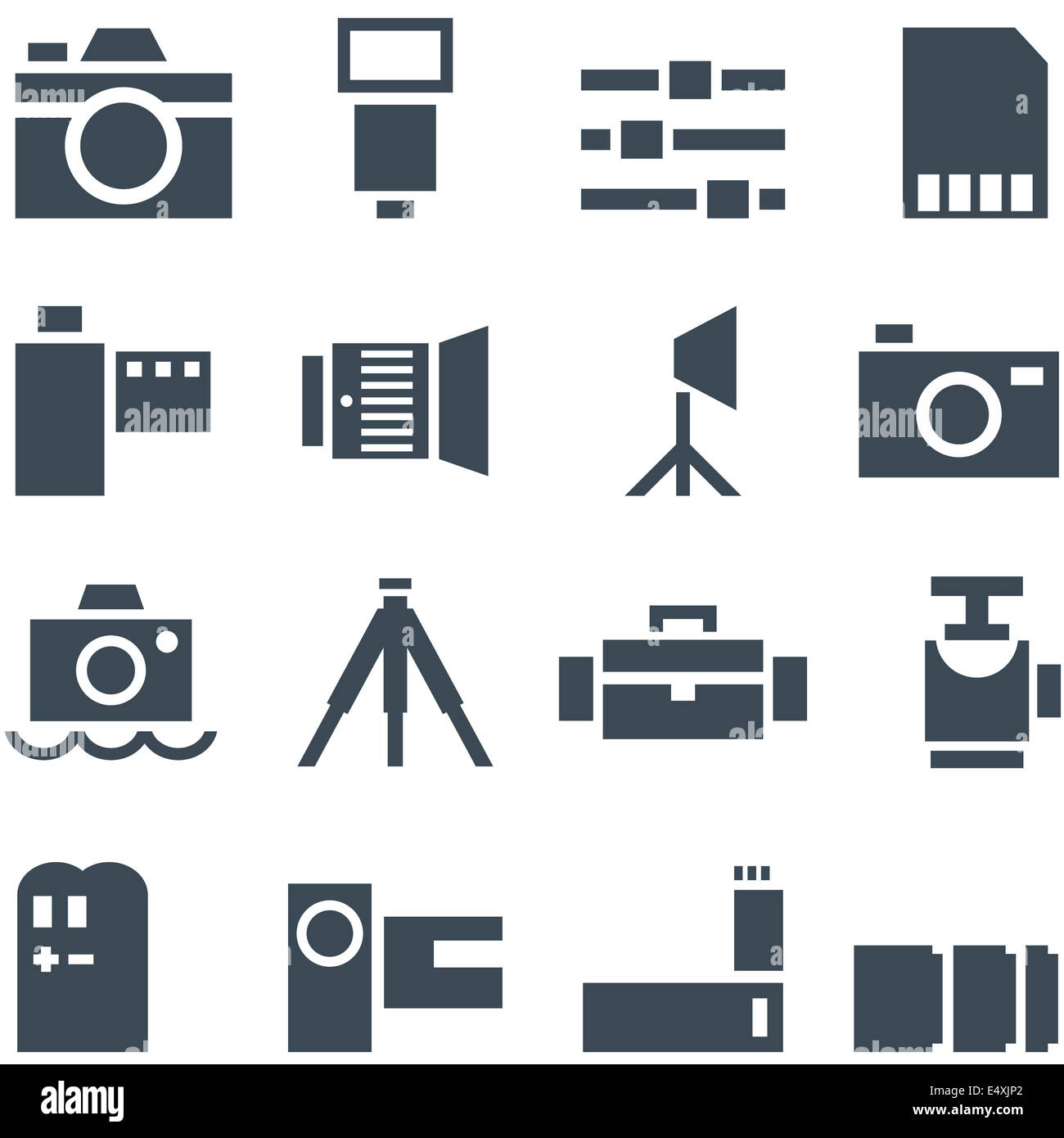 Fotógrafo Tools Set Vector Objetos De La Fotografía Elementos Del