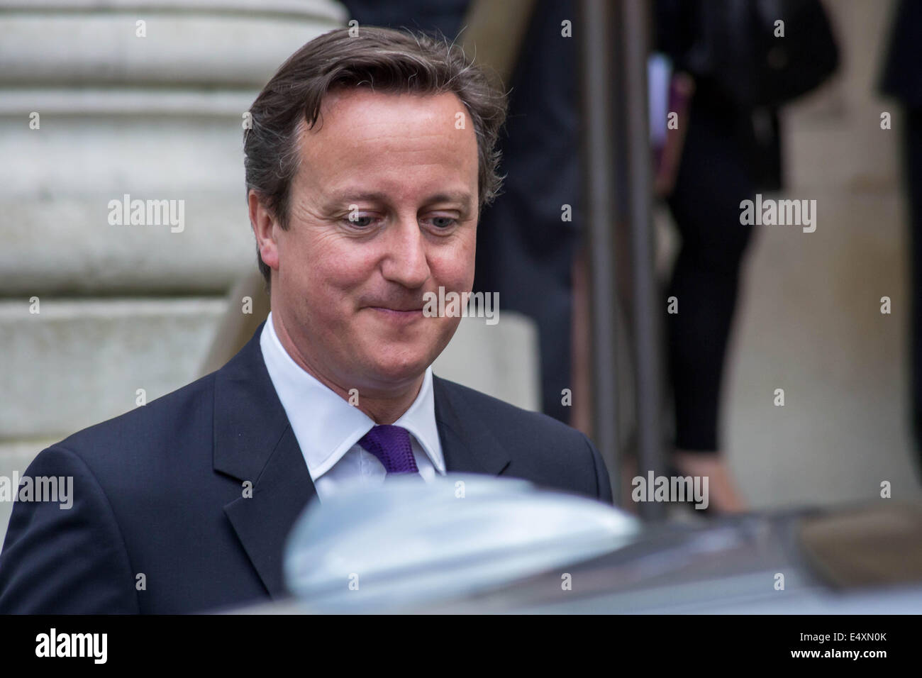 El Primer Ministro Británico David Cameron Visita Imperial War Museum de Londres. Foto de stock