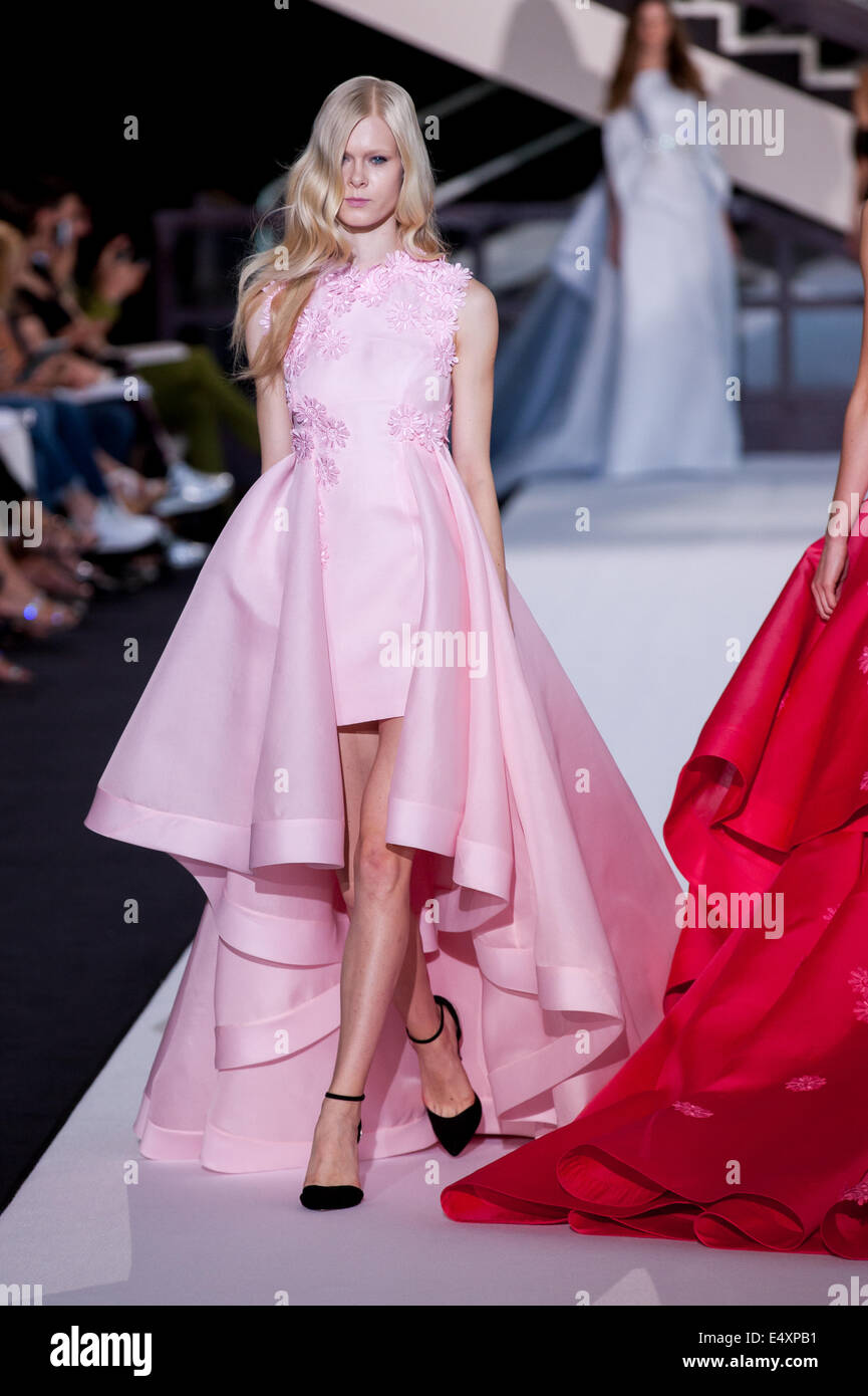 Sarli couture Fashion show durante la semana de alta costura en Roma, julio de 2014 Foto de stock