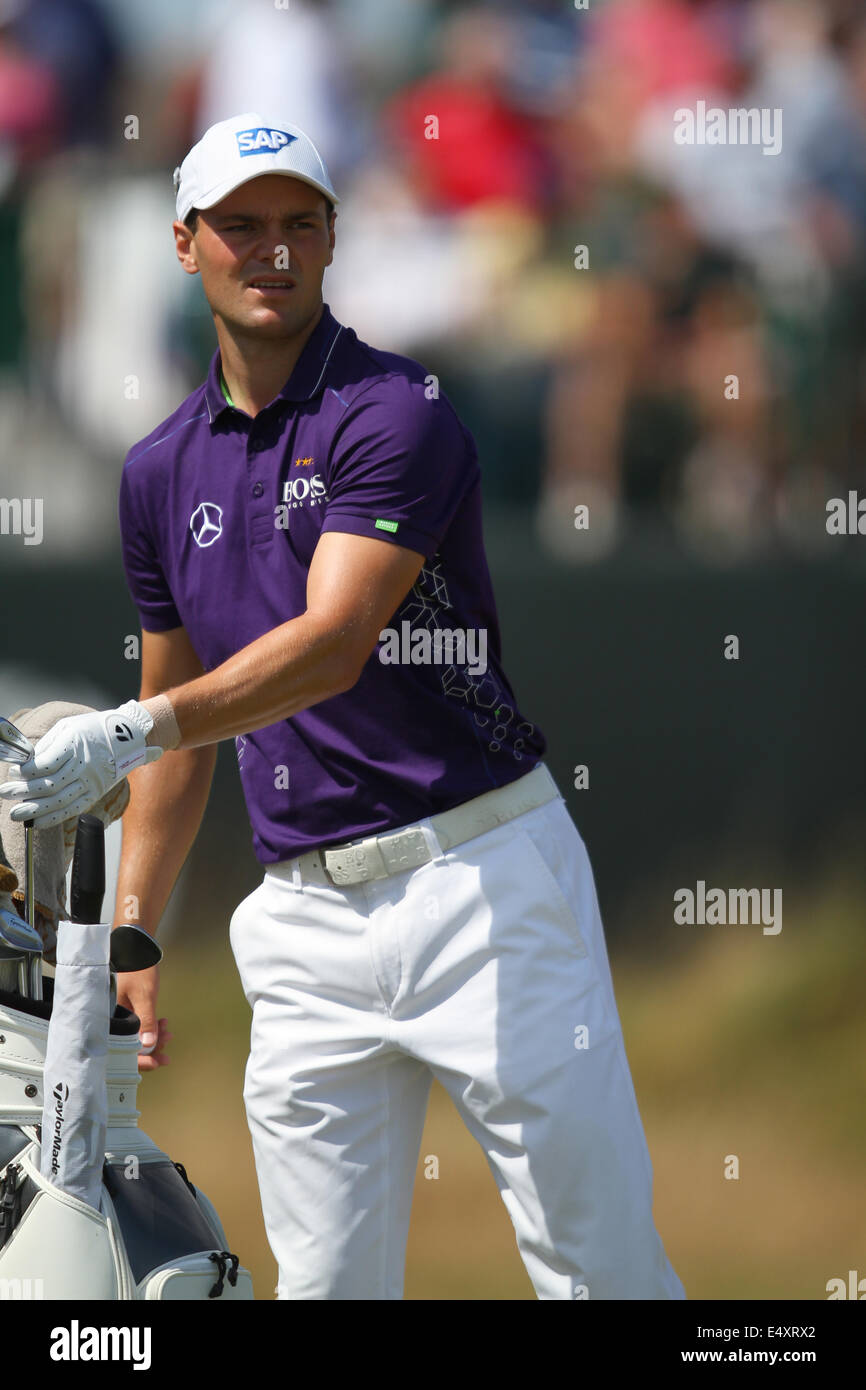 MARTIN KAYMER HOYLAKE British Open de Golf Royal Liverpool Inglaterra 17 de julio de 2014 Foto de stock