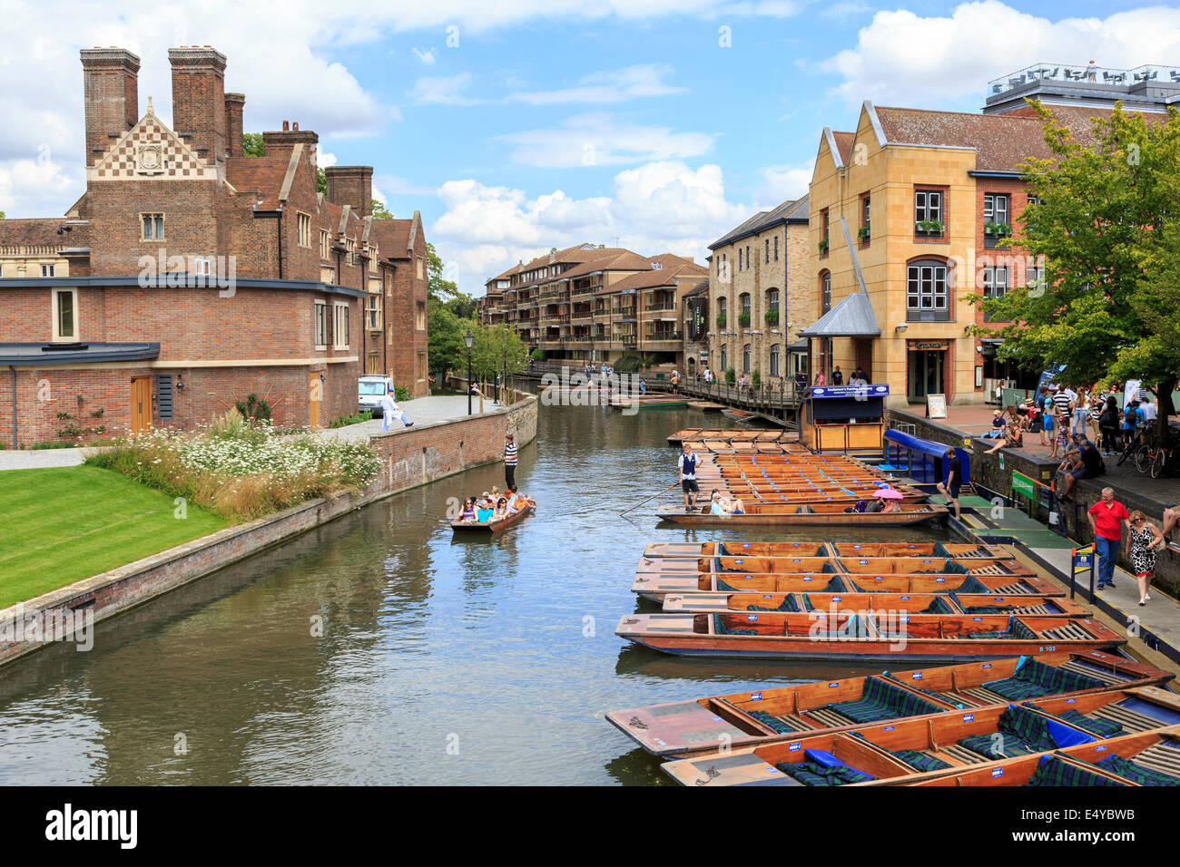 Ciudad de Cambridge el quayside inglaterra gb Foto de stock