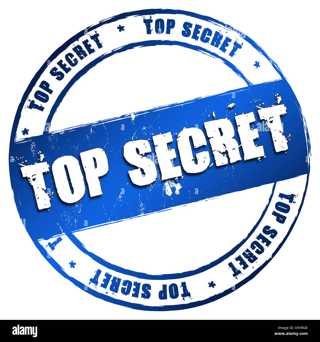 Nuevo sello - Top Secret Foto de stock