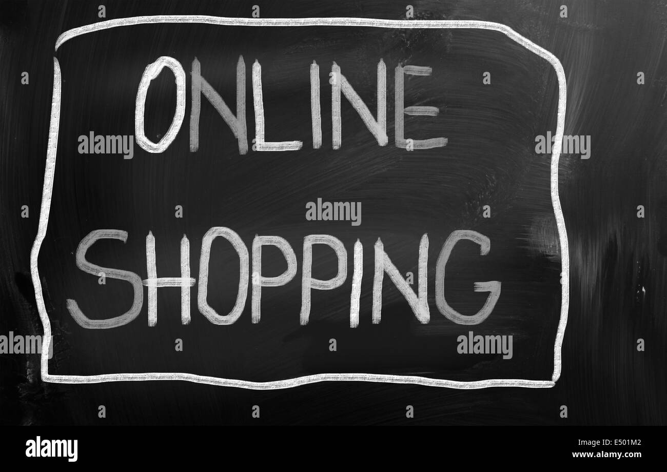 Concepto de compras online Foto de stock
