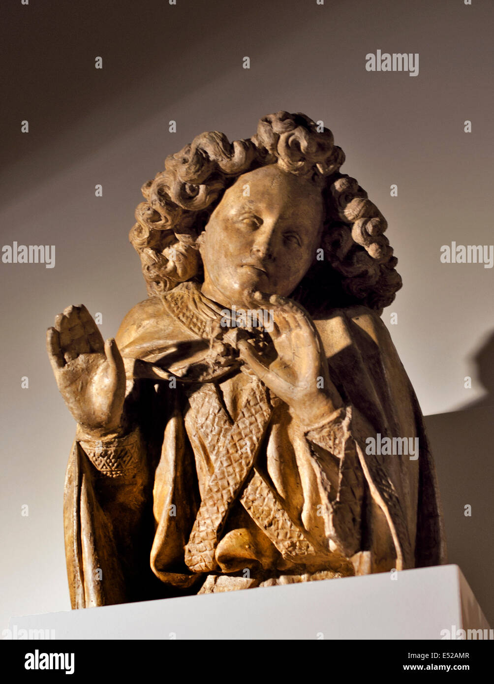 La escultura de la Edad Media el Palacio de los duques de Borgoña y haciendas de Museo de Bellas Artes de Dijon Francia Musée des Beaux Arts Foto de stock