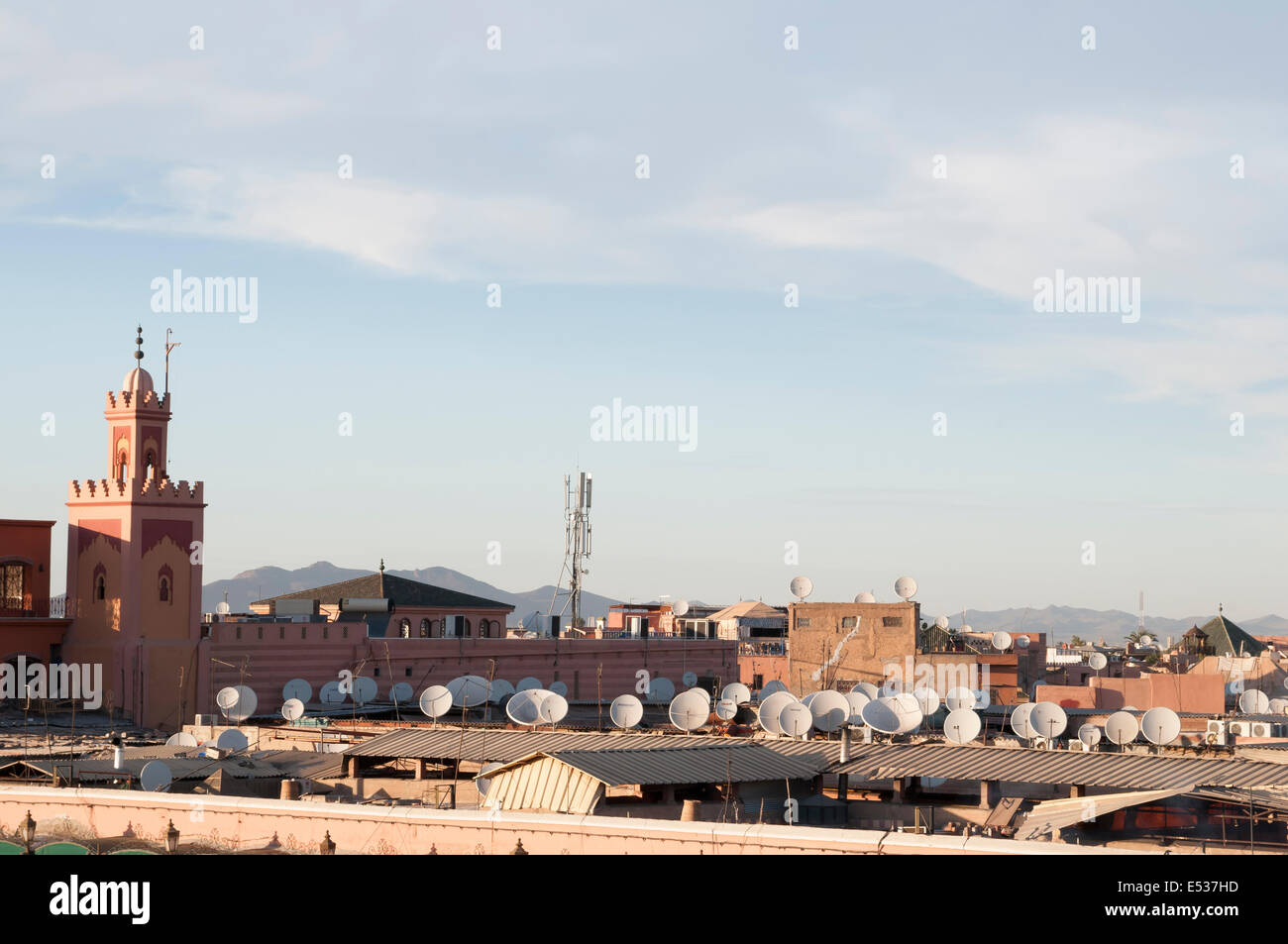 Plaza Jamaa el Fna, Marrakech, Marruecos Foto de stock