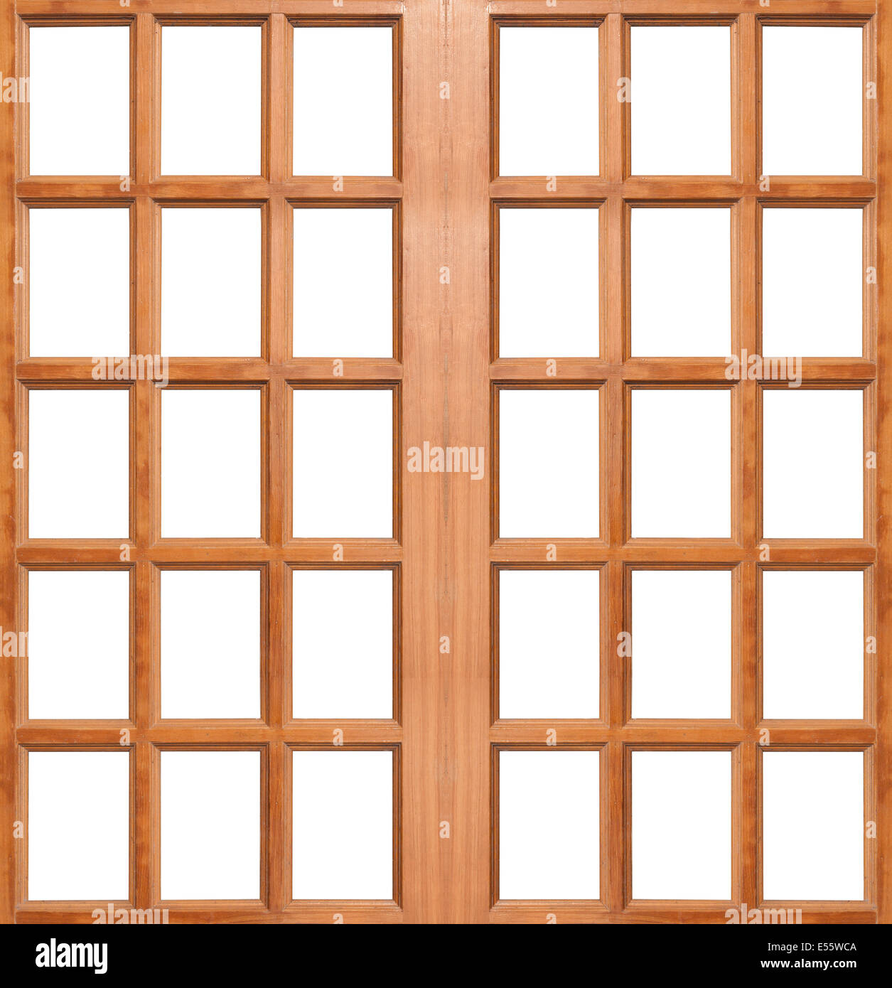 Puerta de madera aislado sobre fondo blanco Fotografía de stock - Alamy