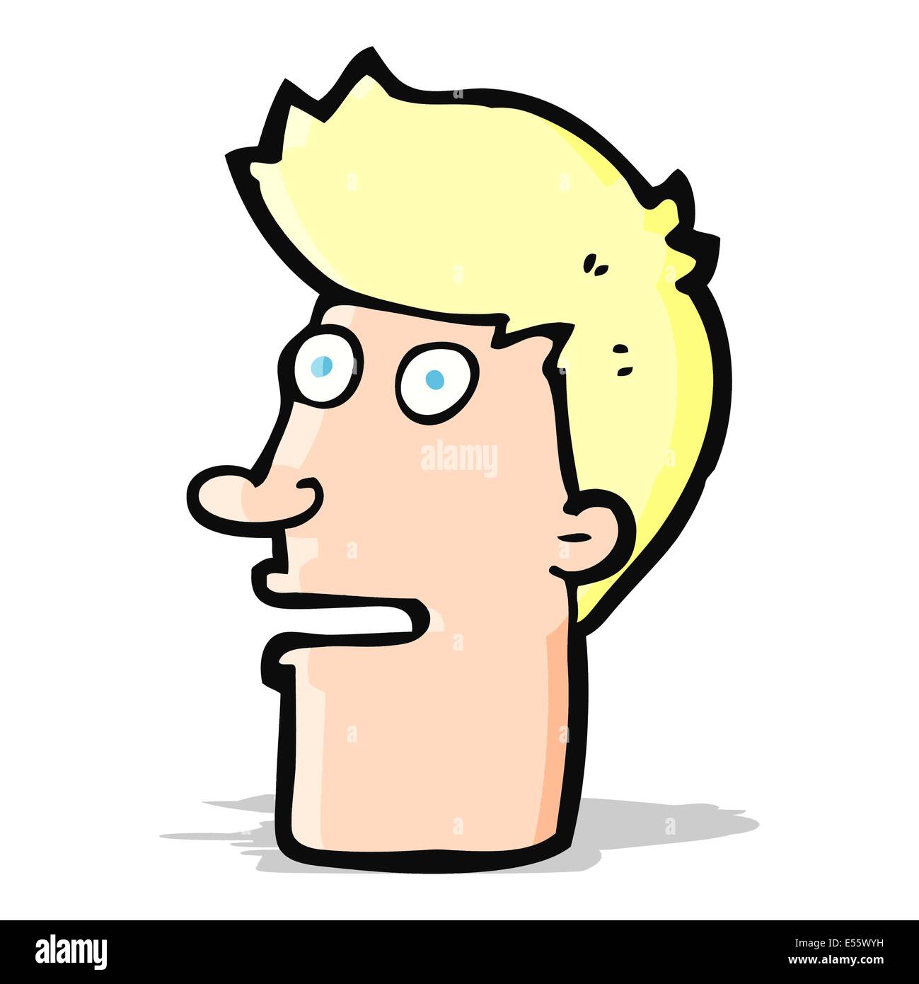 Cartoon shocked male face Imágenes recortadas de stock - Alamy