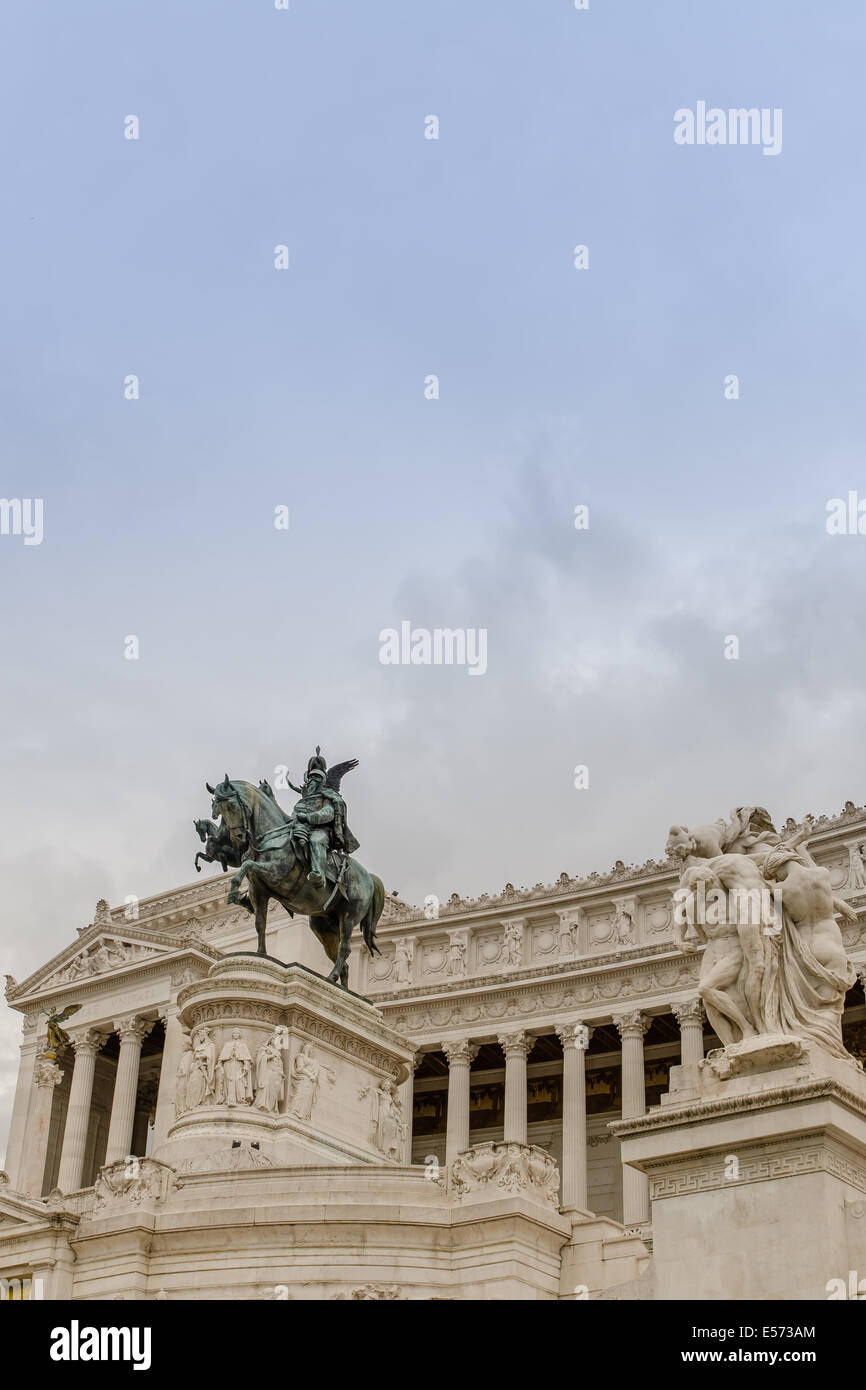 Monumento Nacional a Víctor Manuel II, Roma, Italia Foto de stock