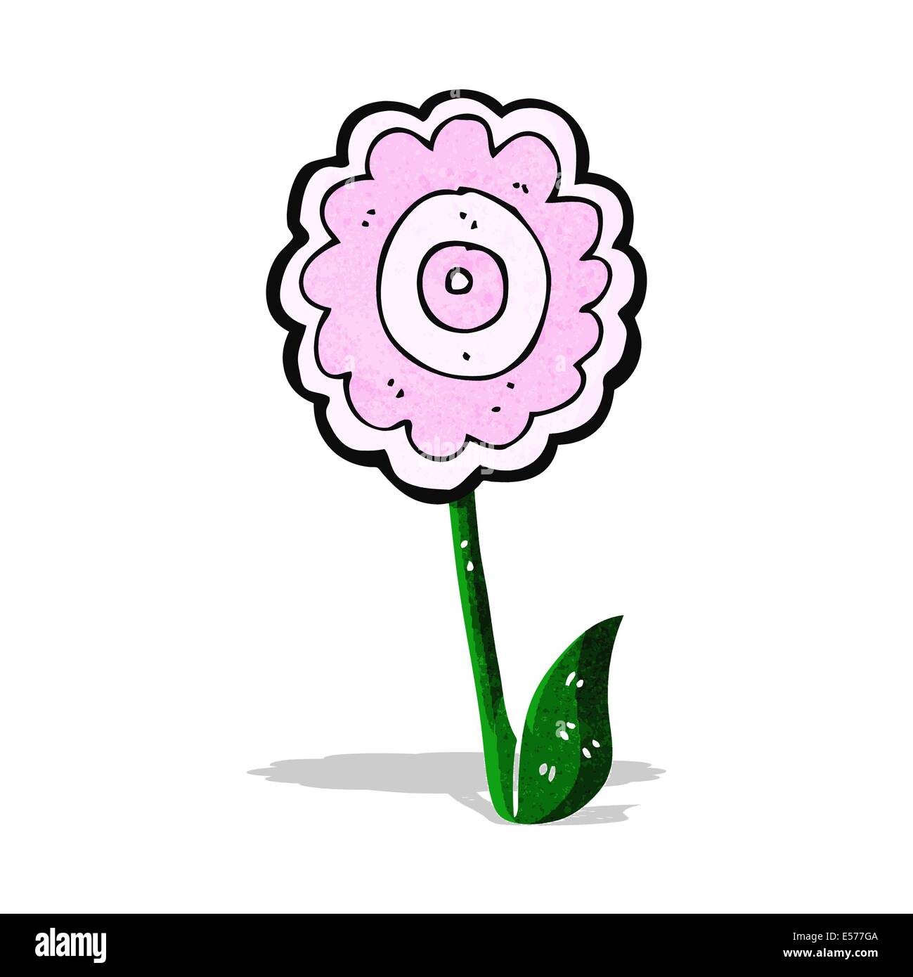 Flor De Dibujos Animados Imagen Vector De Stock Alamy 1265