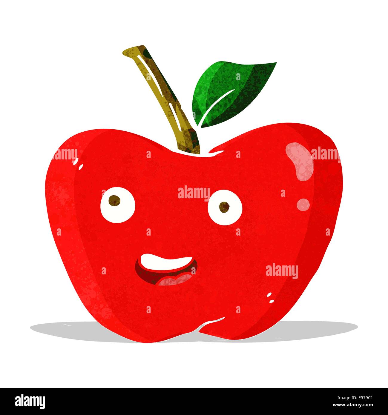 manzana de dibujos animados Imagen Vector de stock - Alamy