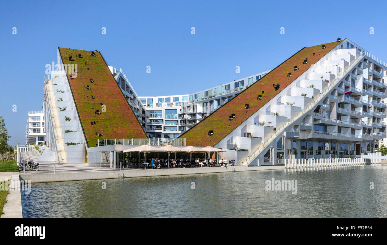 8-Tallet, moderno apartamento casa, Amager, Copenhague, Dinamarca Foto de stock