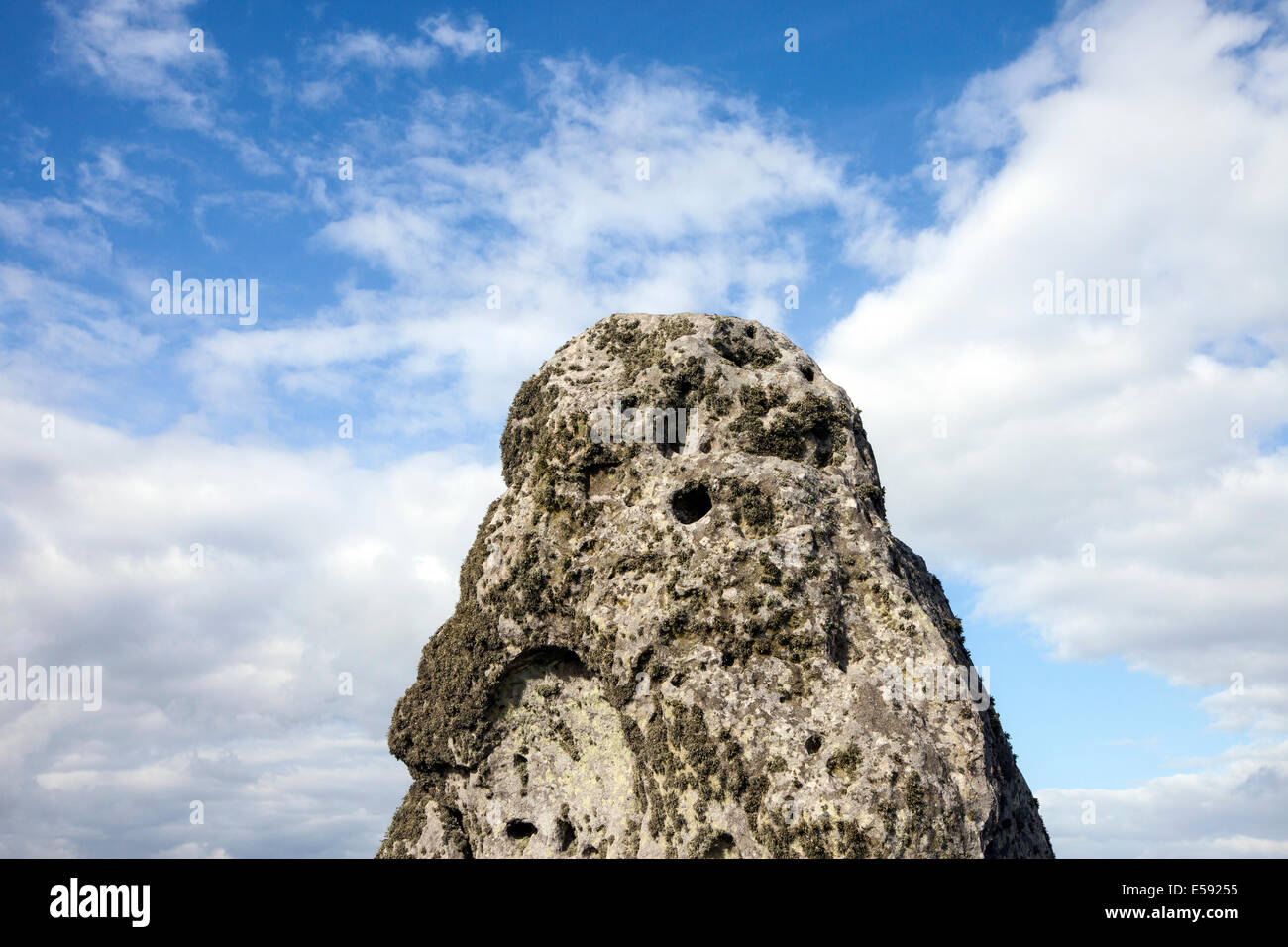 La Piedra de Talón a Stonehenge, Wiltshire, UK Foto de stock