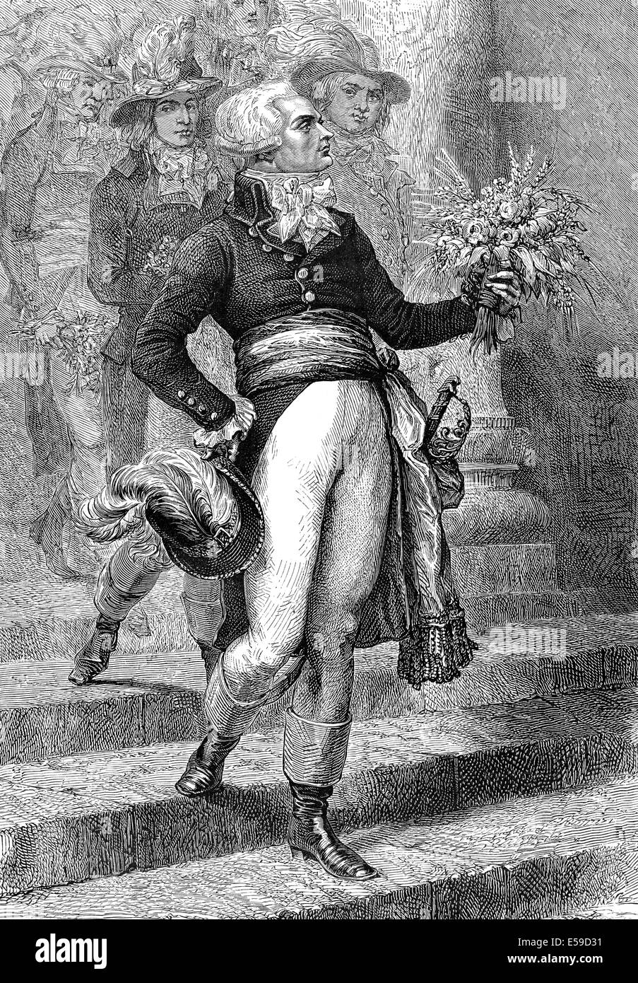 La abogada francesa maximilien marie isidore de robespierre fotografías