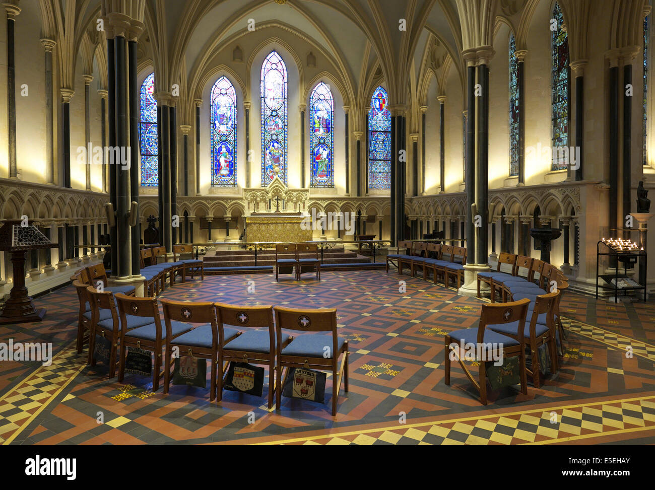 La capilla de Santa María, la Catedral de San Patricio, en Dublín, Leinster, Irlanda Foto de stock