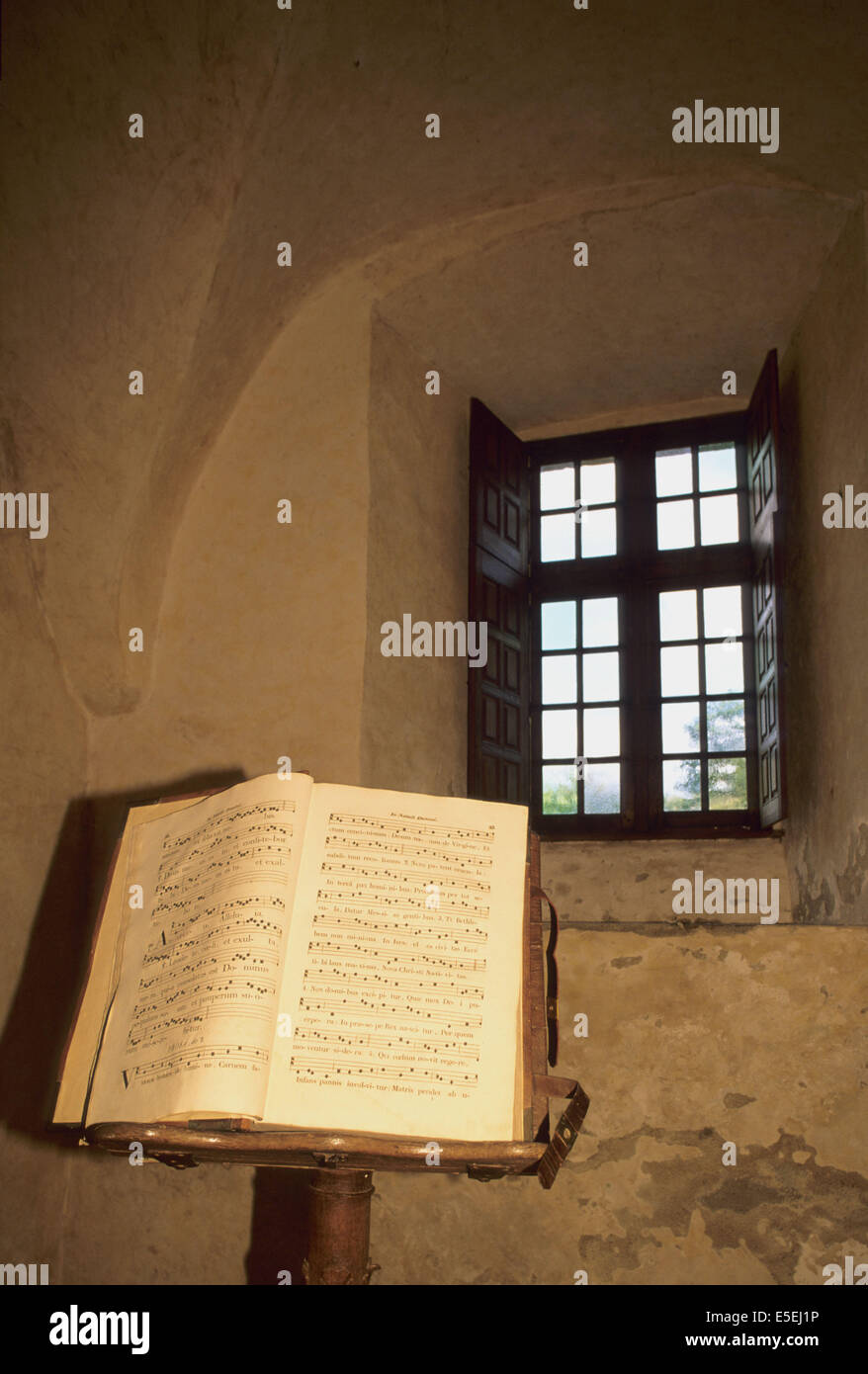 Francia, Normandie, sud manche, abbaye d'hambye, livre d'heures, monumento religioso, arquitectura gothique, Foto de stock