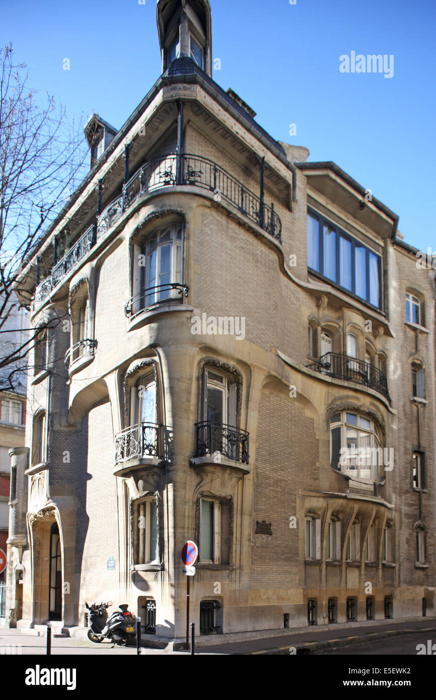 France, paris 16e, 122 avenue mozart, hotel particulier, architecte