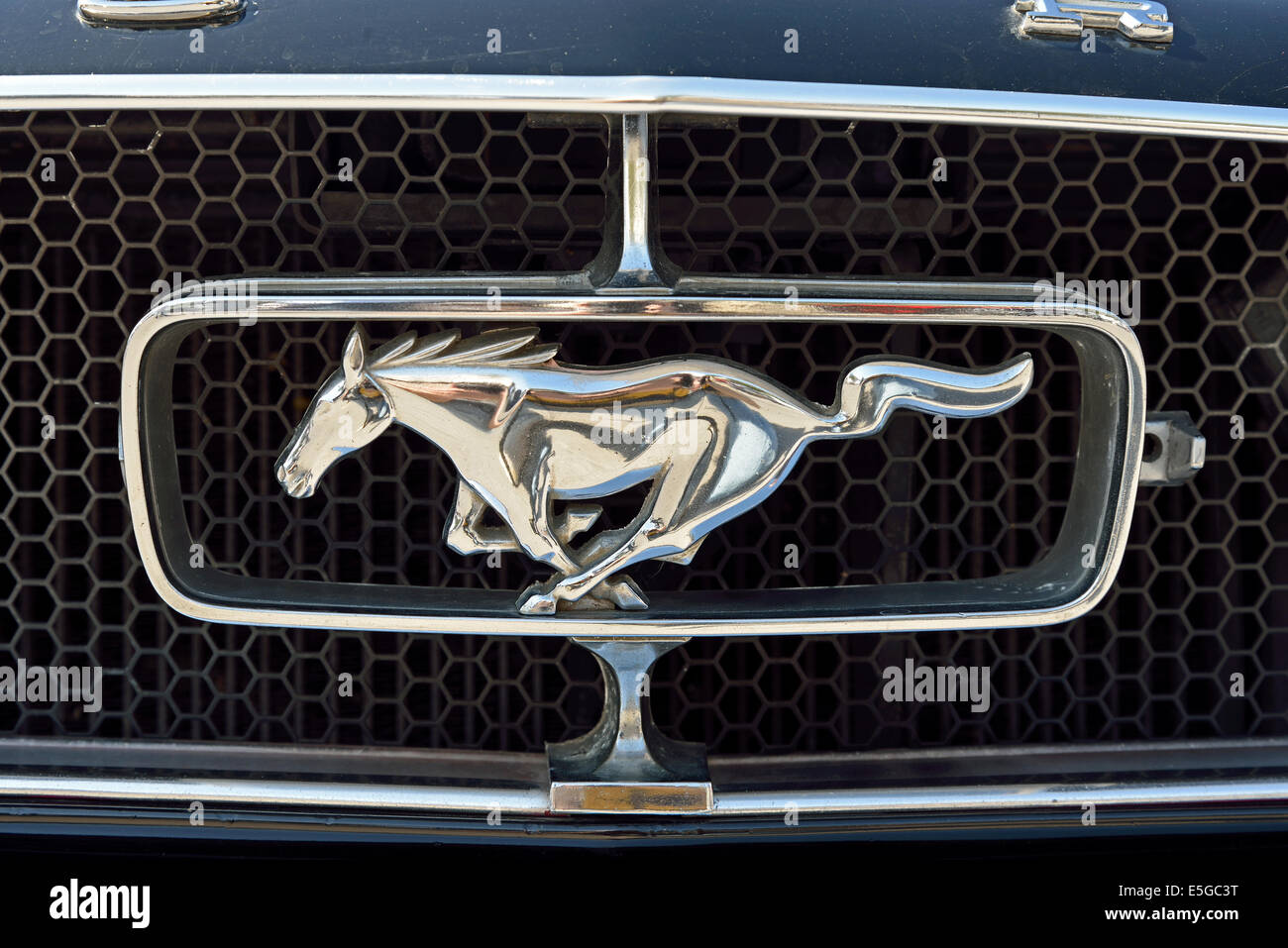 Insignia Ford Mustang clásico Foto de stock