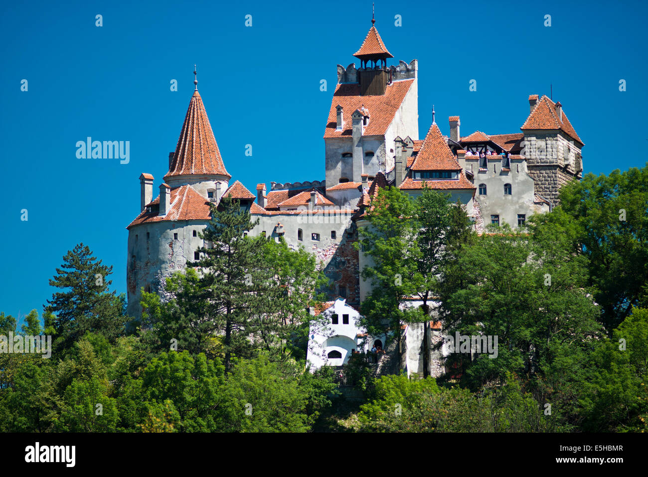 El Castillo de Bran, Bran, Brasov, Rumania, los Cárpatos, Transilvania Foto de stock