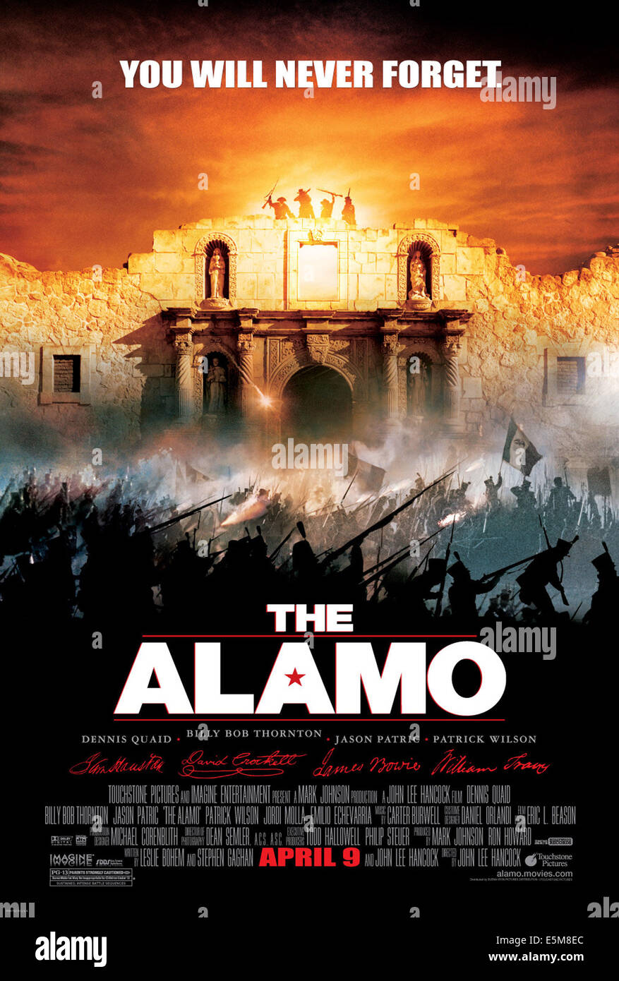 El Alamo, 2004, (c) Touchstone/cortesía Colección Everett Foto de stock