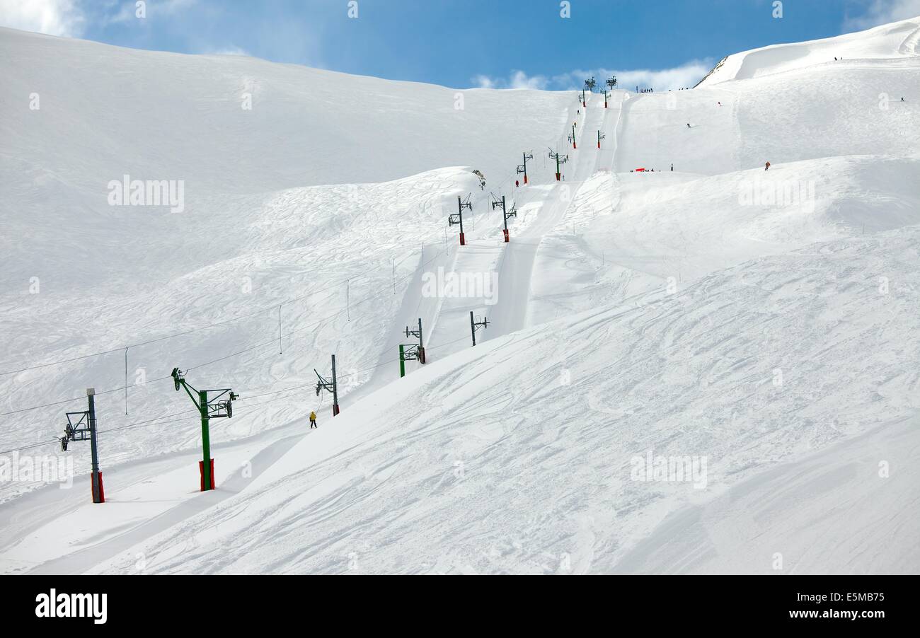 Esquí de fondo Foto de stock