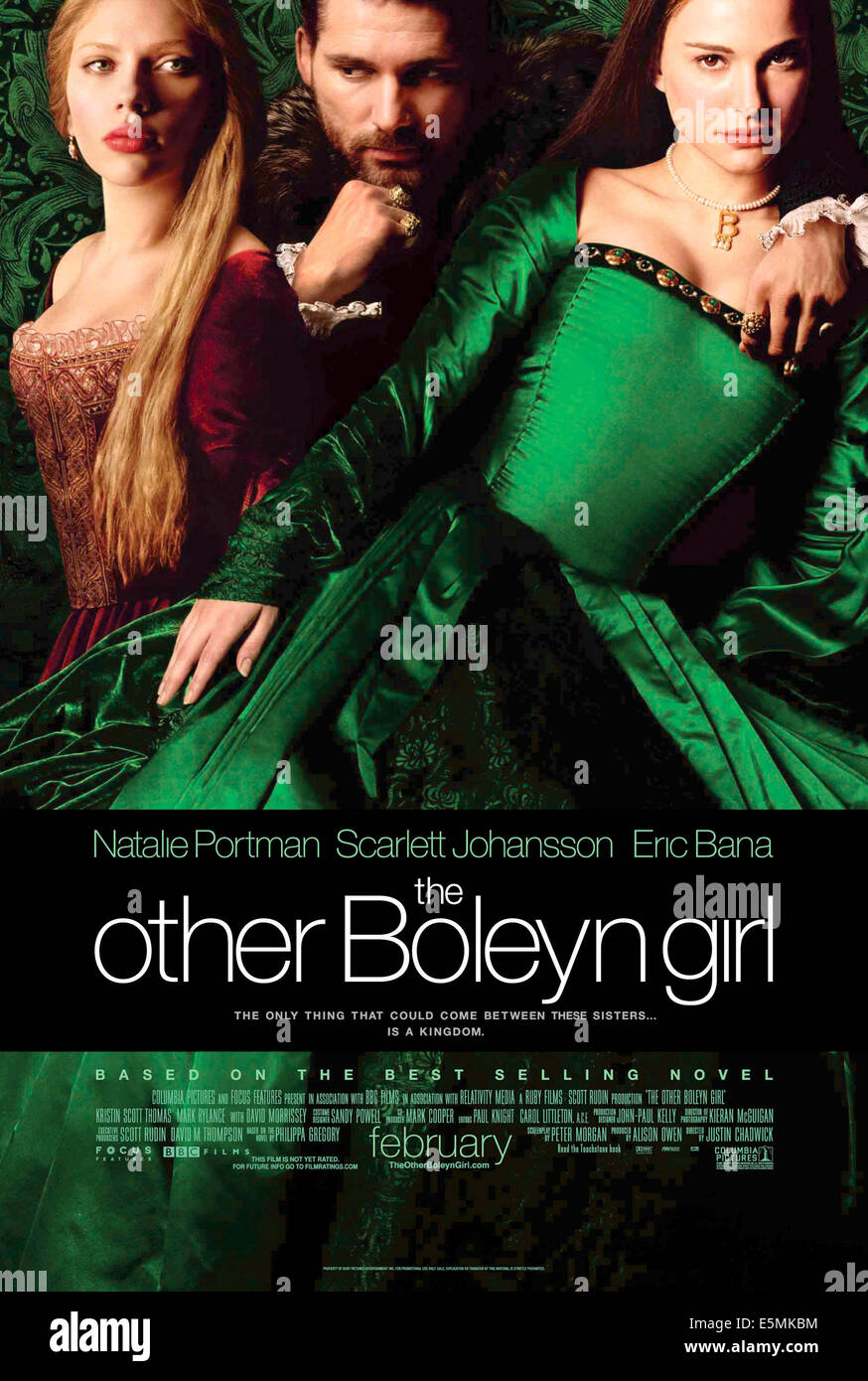 Las hermanas Bolena, Scarlett Johansson como María Bolena, Eric Bana como  el rey Enrique VIII, Natalie Portman como Anne Boleyn, 2008 Fotografía de  stock - Alamy