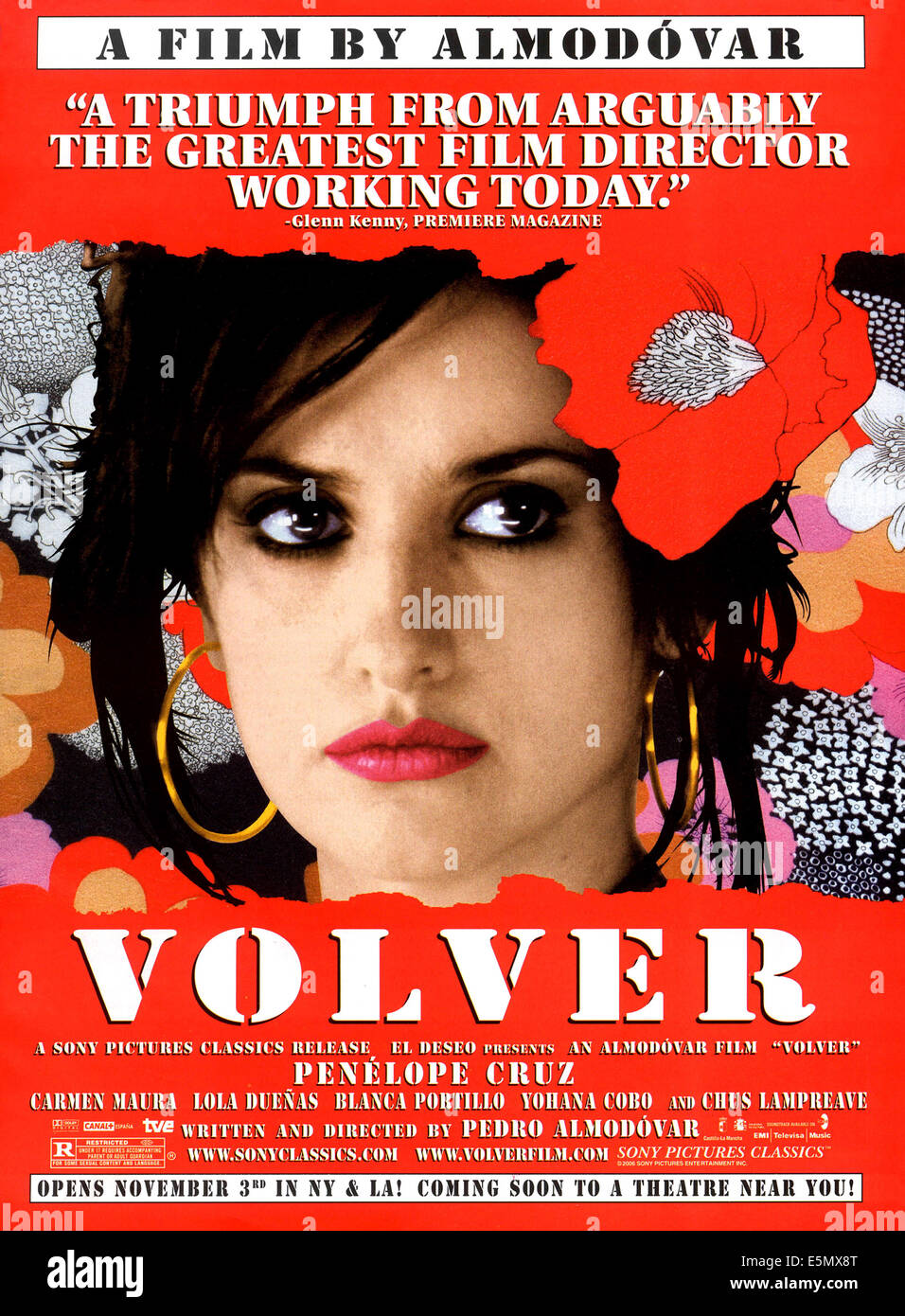 VOLVER, EE.UU. Arte de póster, Penelope Cruz, 2006. ©Sony Pictures Classics/cortesía Colección Everett Foto de stock