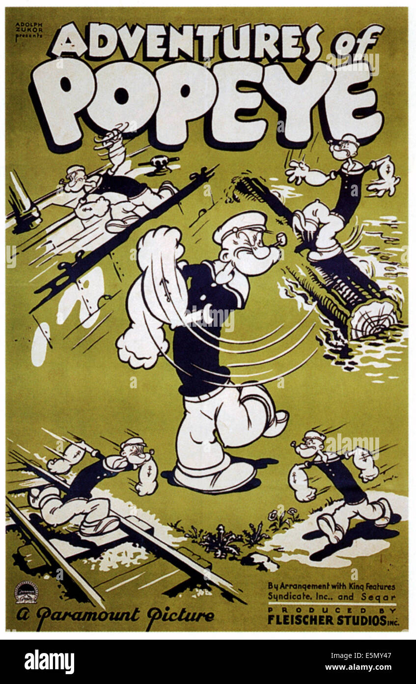 Las aventuras de Popeye Popeye, de 1935 Fotografía de stock - Alamy