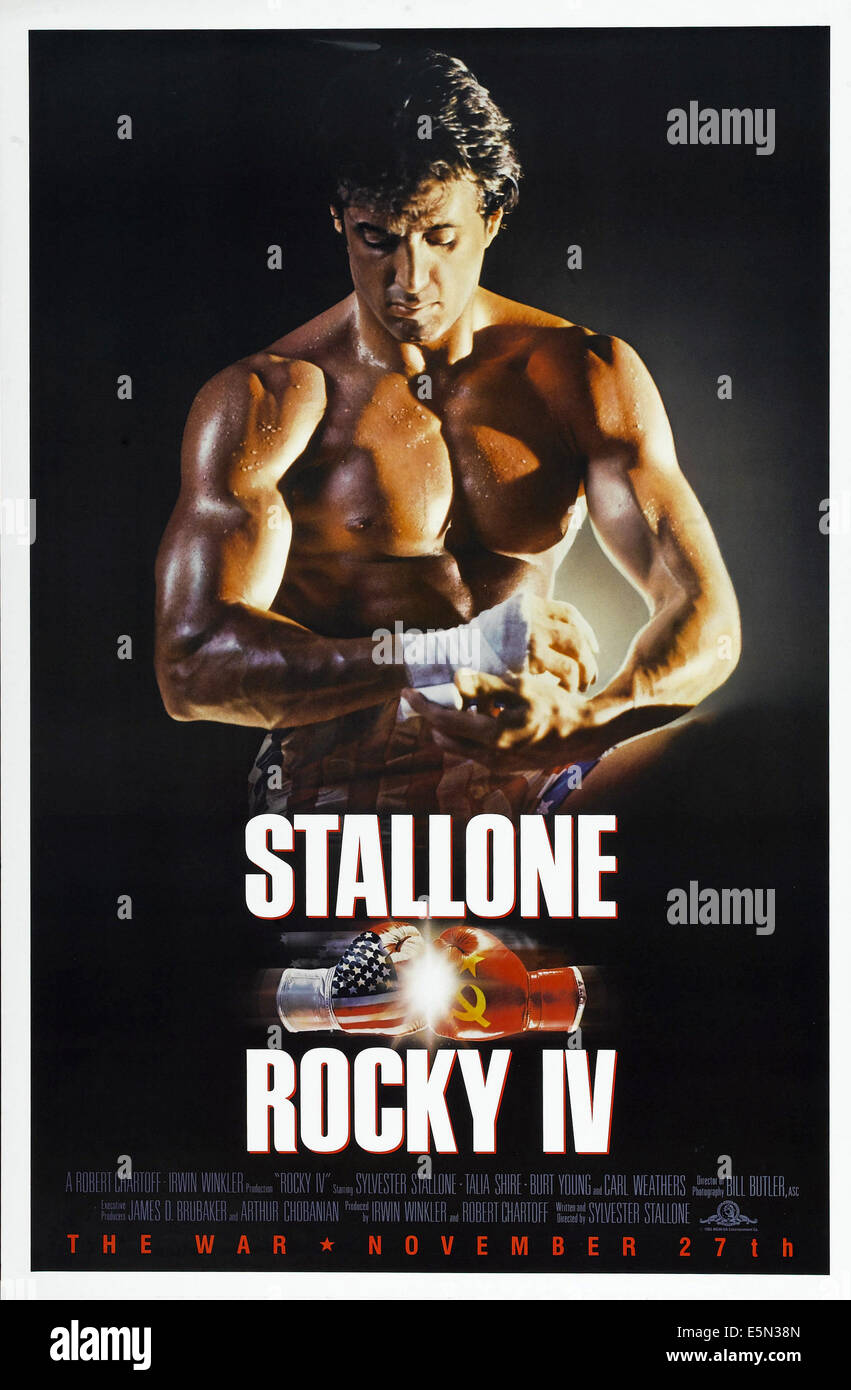 ROCKY IV, Sylvester Stallone, 1985 ©MGM/UA/cortesía Colección Everett Foto de stock