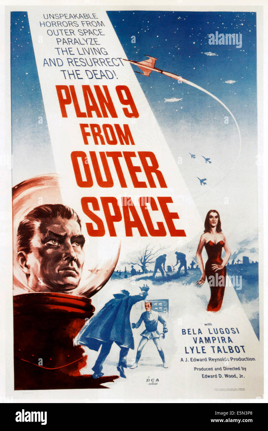 PLAN 9 Del Espacio Exterior, 1959 Fotografía de stock Alamy