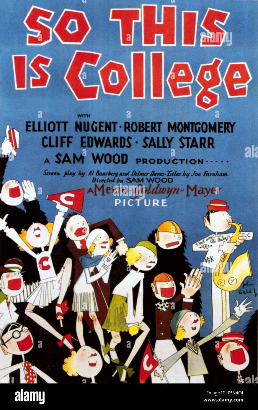 Esto es College, 1929. Foto de stock