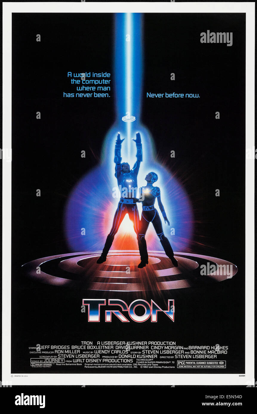 TRON, 1982 Foto de stock
