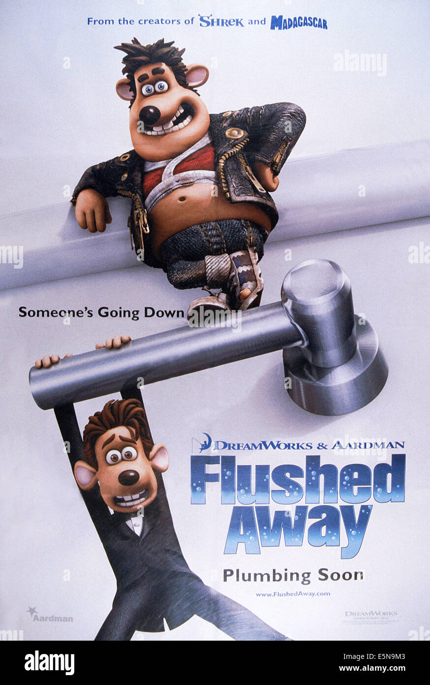 FLUSHED AWAY, Sid (arriba), Roddy, 2006 © DreamWorks/cortesía Colección Everett Fotografía de
