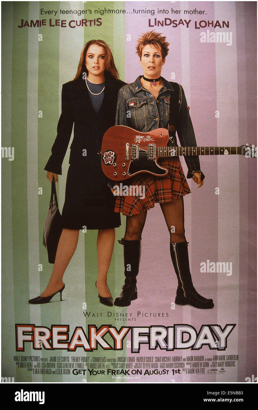 FREAKY Friday, desde la izquierda Lindsay Lohan, Jamie Lee Curtis
