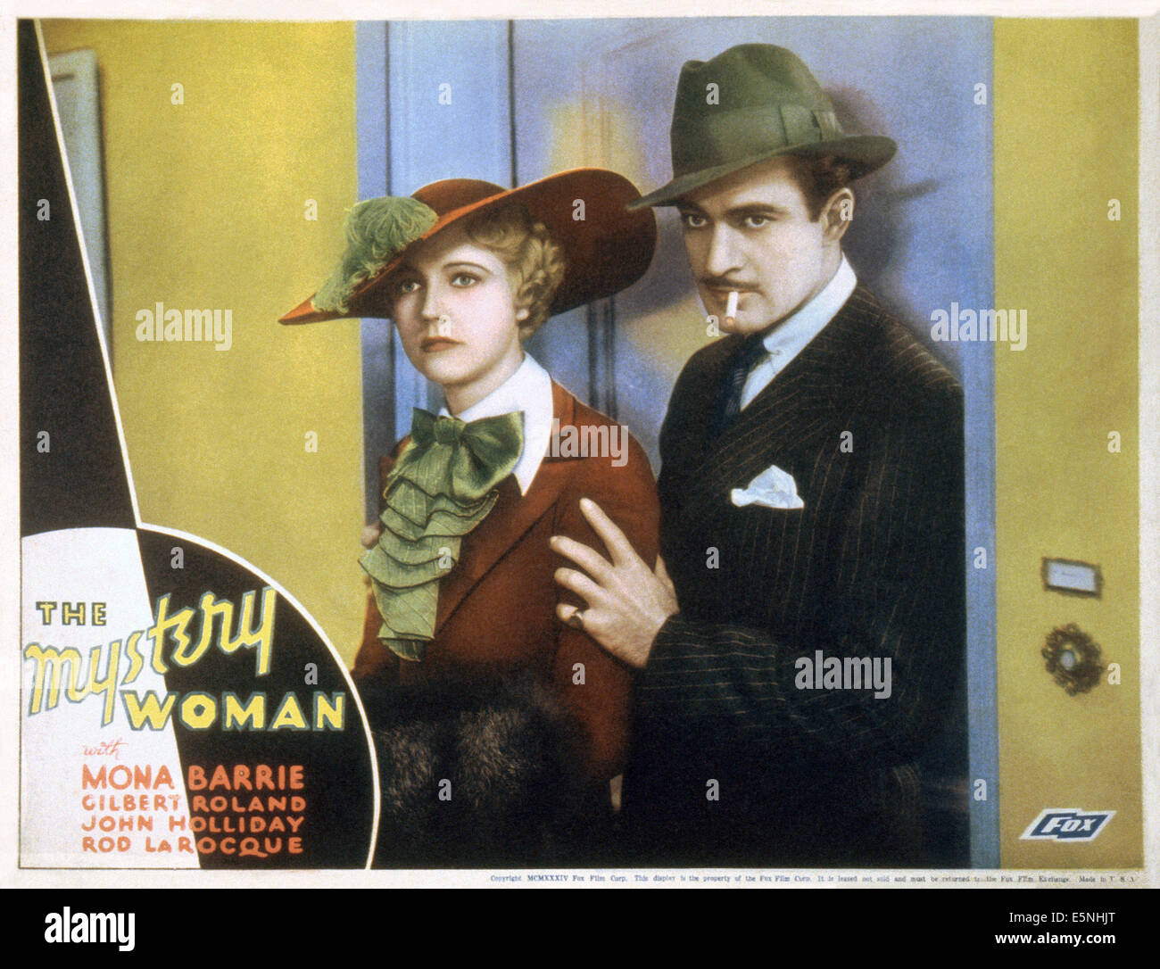 El misterio de la mujer, nosotros lobbycard, Mona Barrie, Gilbert