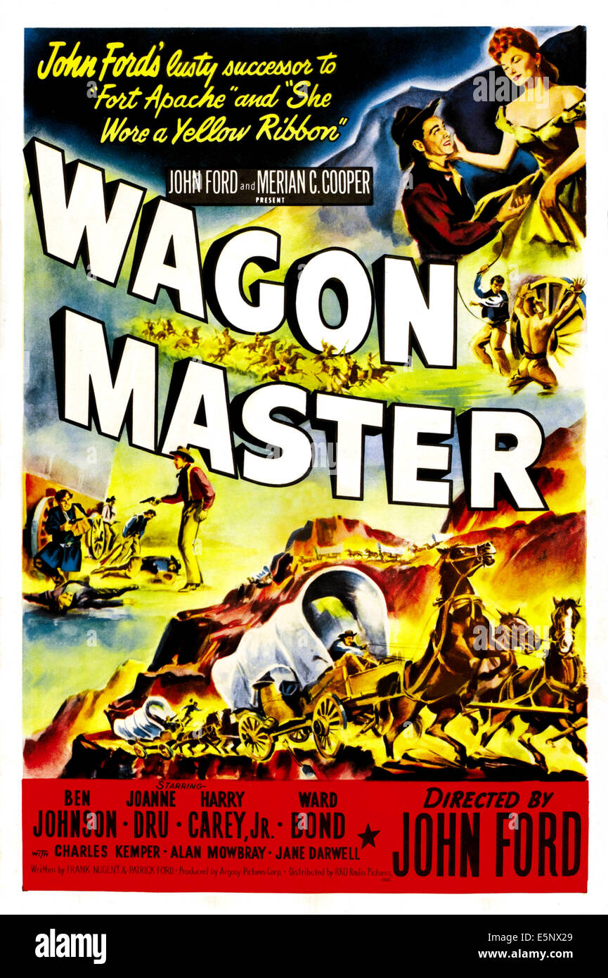 WAGON MASTER (aka WAGONMASTER), arriba a la derecha Ben Johnson