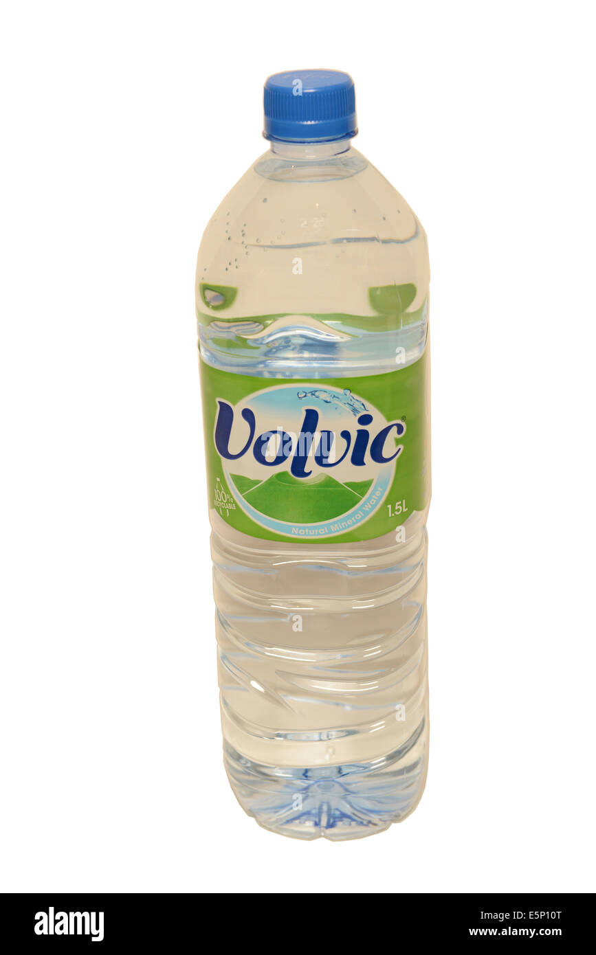 Volvic, agua mineral. Foto de stock